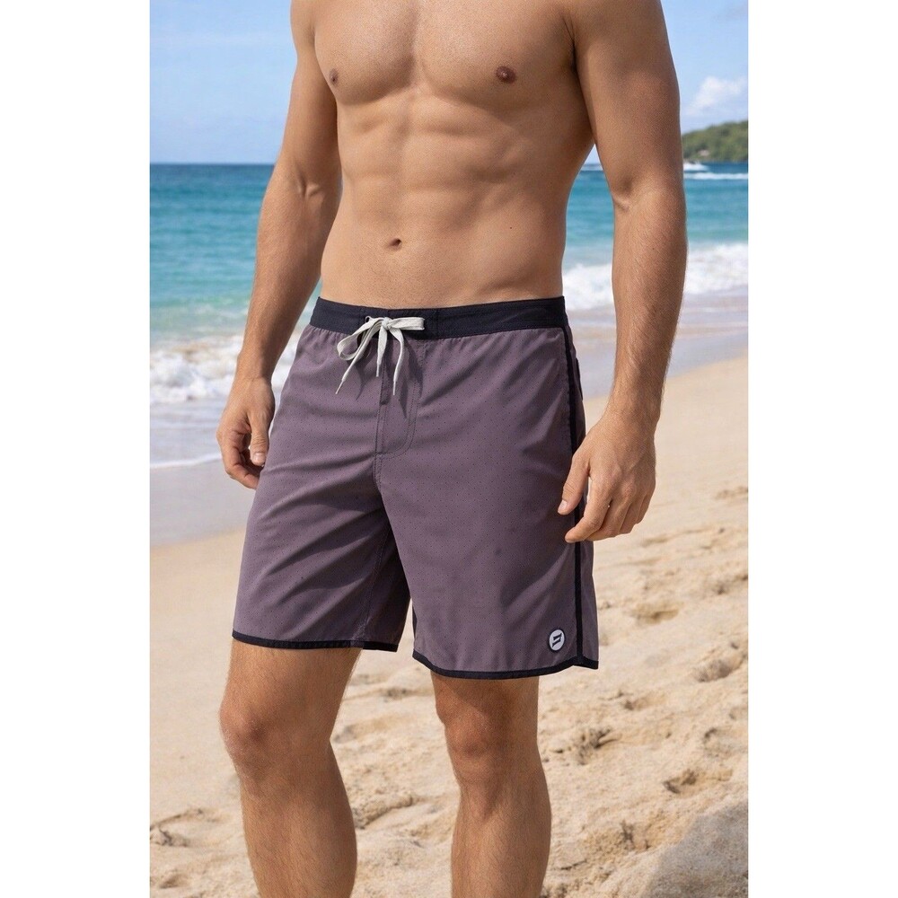 Vuori Cruise Board Shorts Mens 36 Swim Trunks 7.5” Inseam Drawstring Zip Pocket